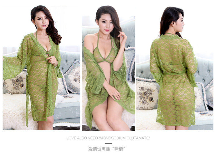 Women's Lace Lingerie Plus Size 3 Piece Set Women's Lingerie Unbranded
