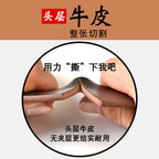 Men's Solid Brass Buckle Genuine Leather Belt