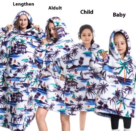 Lazy Blanket Hoodie Unisex Hoodie Unbranded Style 16 Adult
