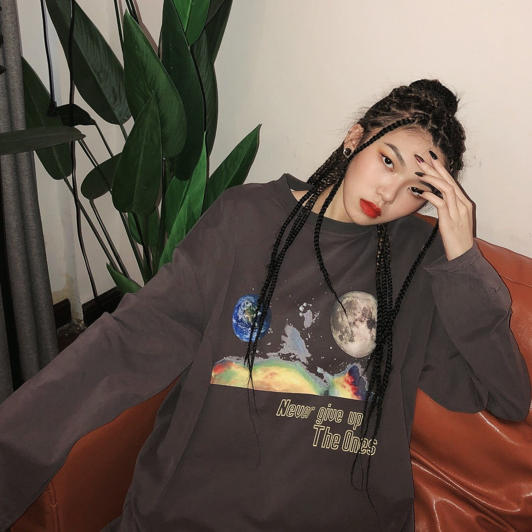 Casual Long Sleeve Harajuku Sweatshirt Unisex