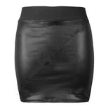 Women's PU Bodycon Leather Skirt