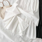 Women's Solid Color A Line High Waist Skirt