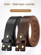 Men's Genuine Leather Belt with 3.8cm Width