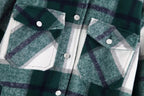 Women's Checkered Shirt & Blended Coat