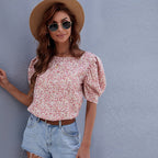 Women's Printed Loose Long Sleeved Tops Women's Tops & T-shirt Unbranded Pink XL