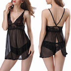 Women's Open Slit Lingerie Set