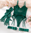 Women's Mesh Stitching Body Shaping Jumpsuit with Strap and Gloves for Women