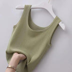 Summer Knitted Sleeveless Women's Slim Vest