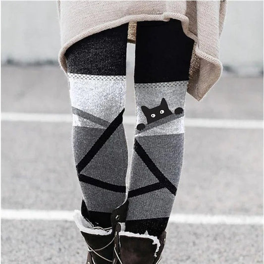 Christmas Leggings Elastic Women