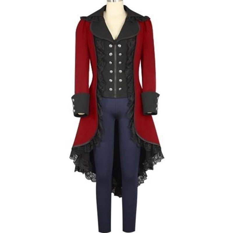 Steampunk Black Gothic Victorian Ladies Tuxedo Jacket