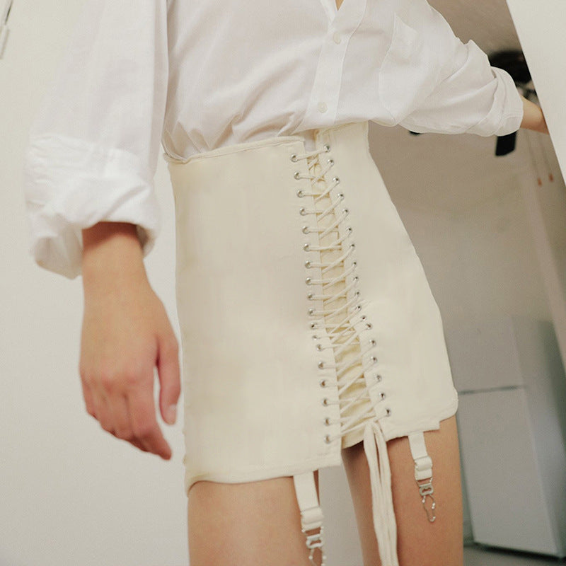 Women's Belted Bodycon Midi Skirt