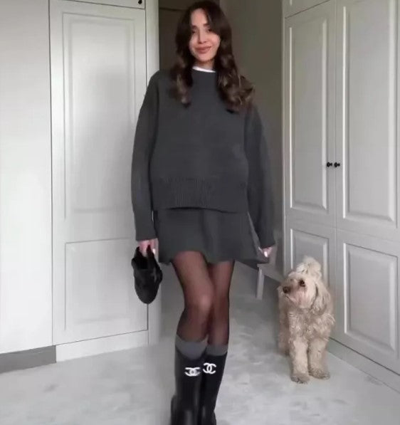 Women's Knitwear Skirt Outfit Secondary image