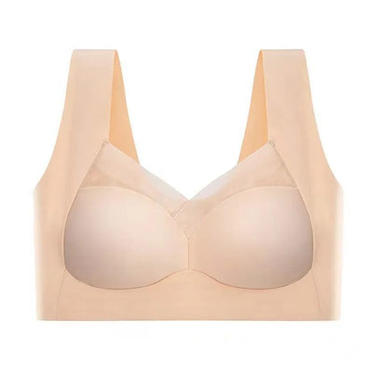 Womens One Piece Fixed Latex Cups Non Marking Sports Bra