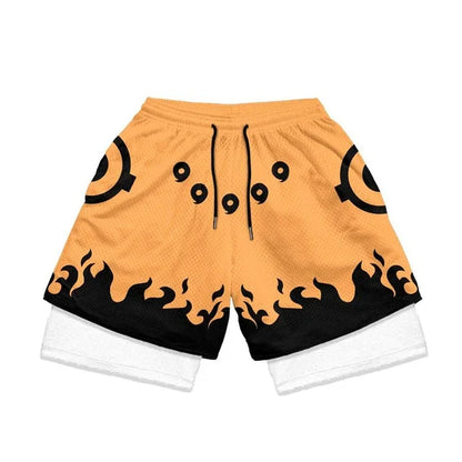 Anime Naruto 3 In 1 Gym Shorts