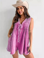 Women's Denim Sleeveless Jumpsuit