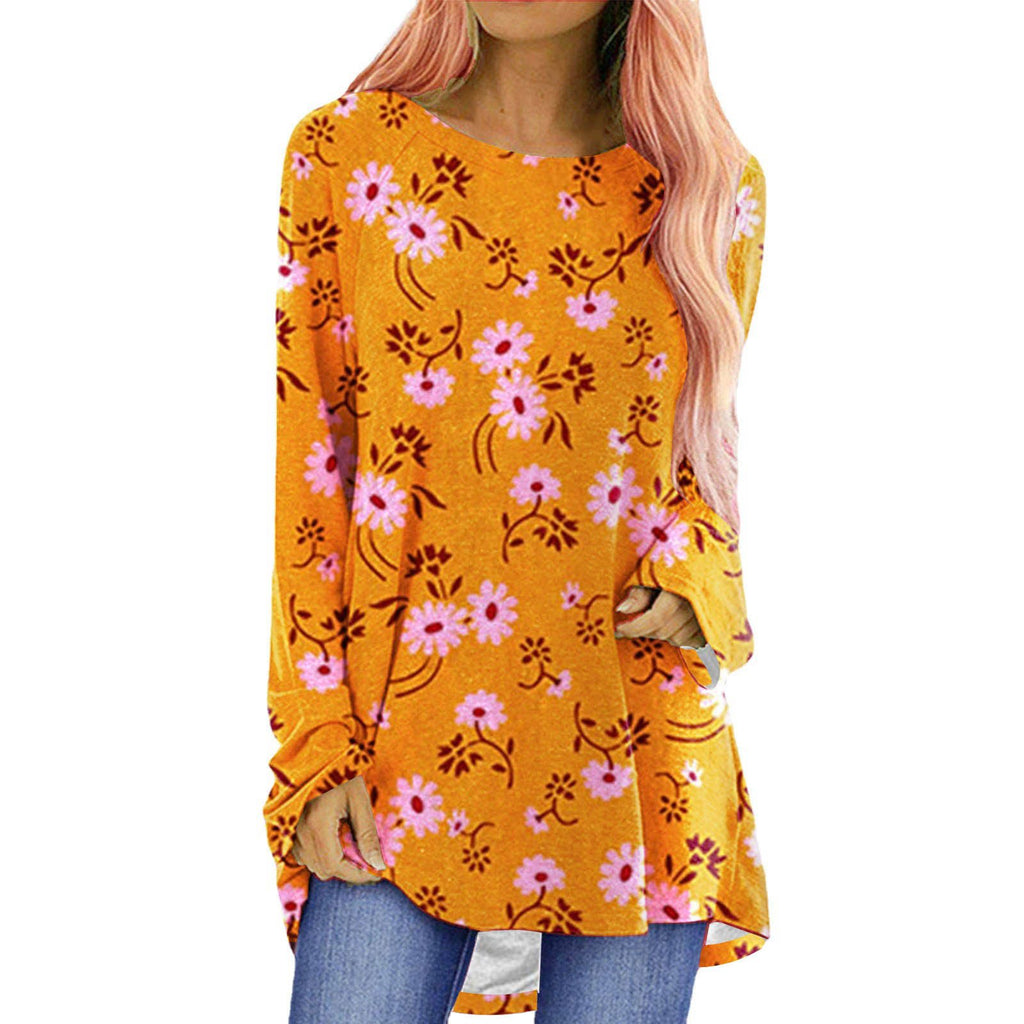 Women's Halloween Printed Long Sleeved T Shirt