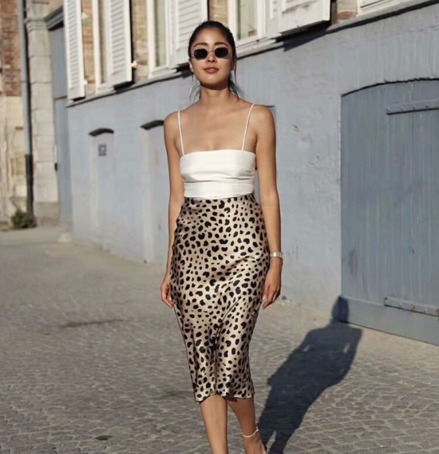 Women's Leopard Print Skirt