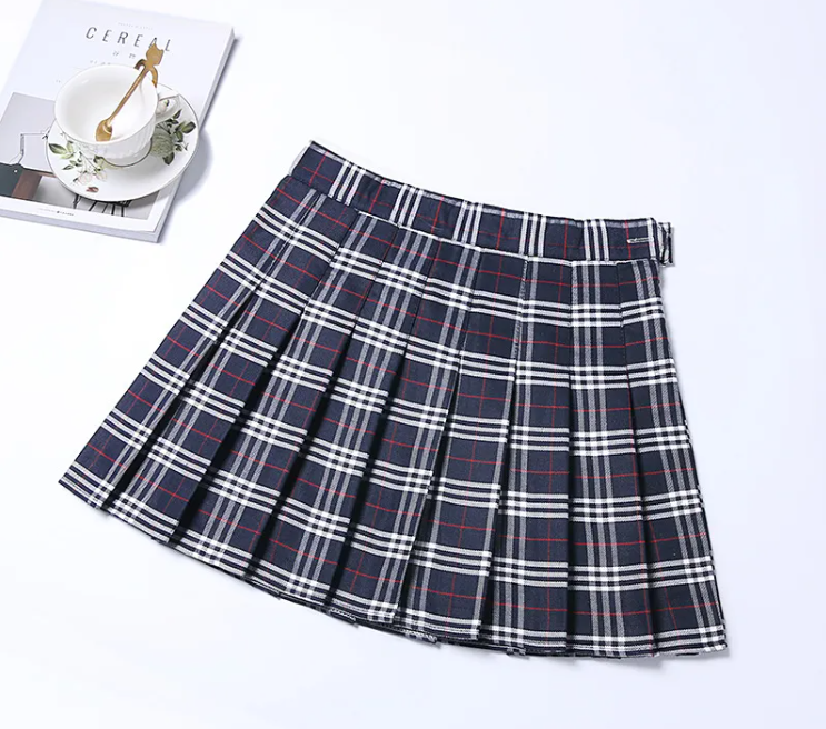 Women's Classic Plaid Uniform Skirt