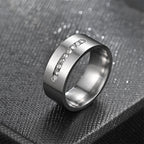 Men's Matte Carved Diamond Ring