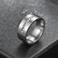 Men's Matte Carved Diamond Ring Men's Jewellery Unbranded