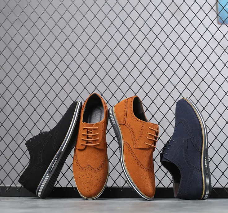 Men's British Suede Low Tops ILLUSION CO