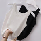 Summer Knitted Sleeveless Women's Slim Vest