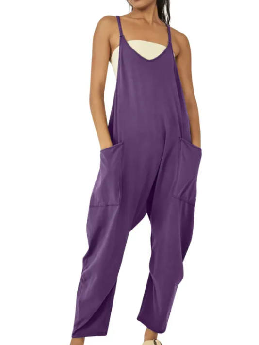 Women's Zipper Pocket Jumpsuit