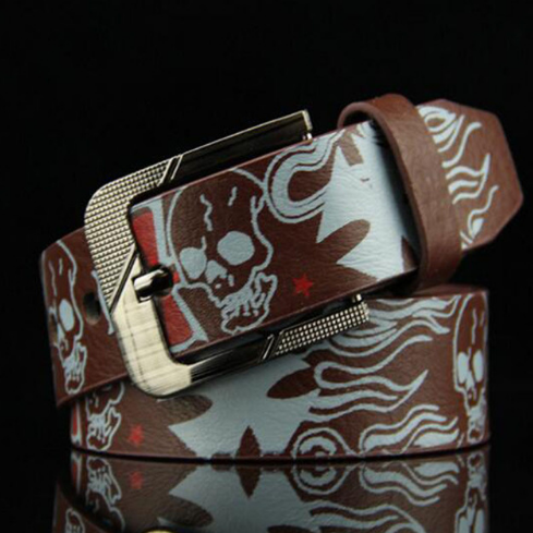 Men's Skull Belt, Women's Decorative Waist Belt