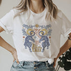 Women's 90s Graphic Smile Letter T Shirt