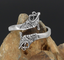 Asgard Handcrafted Adjustable Stainless Steel Jormungand Ring