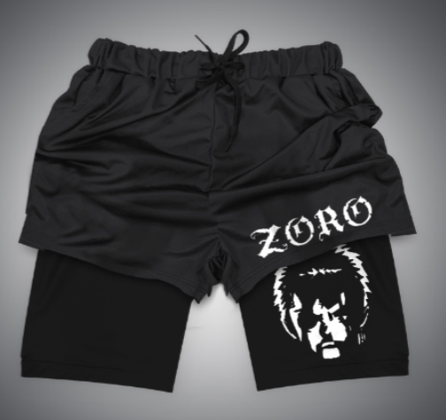 Men's Anime 2 In 1 Gym Shorts