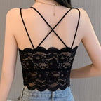 Women's Lace Crop Tops ILLUSION CO