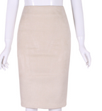 Women's Suede Midi Skirt