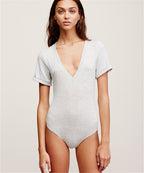 Women's Sexy Cross V Neck Slim Fit Short Jumpsuit for Women