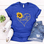Women's Sunflower Print Casual T Shirt