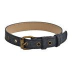 Vintage Street Style Denim Choker with Buckle Design