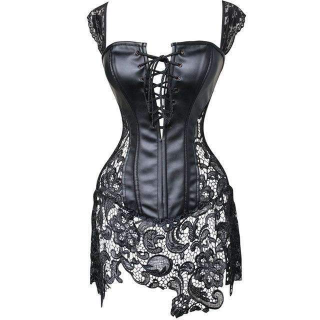 Women's Lace Shaping Bodysuit & Lingerie Set
