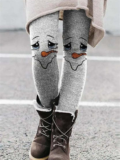 Christmas Leggings Elastic Women