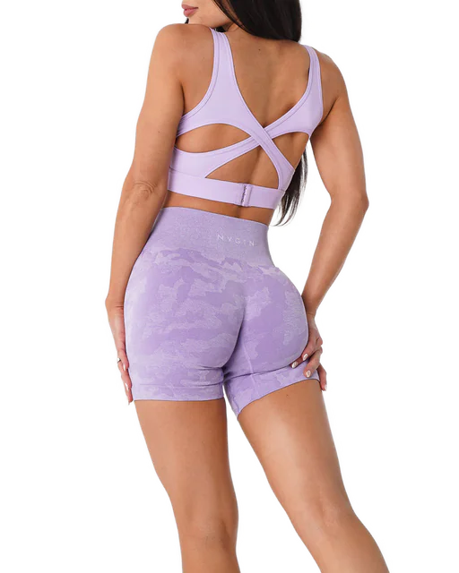 Women's Camo Seamless Activewear Yoga Shorts