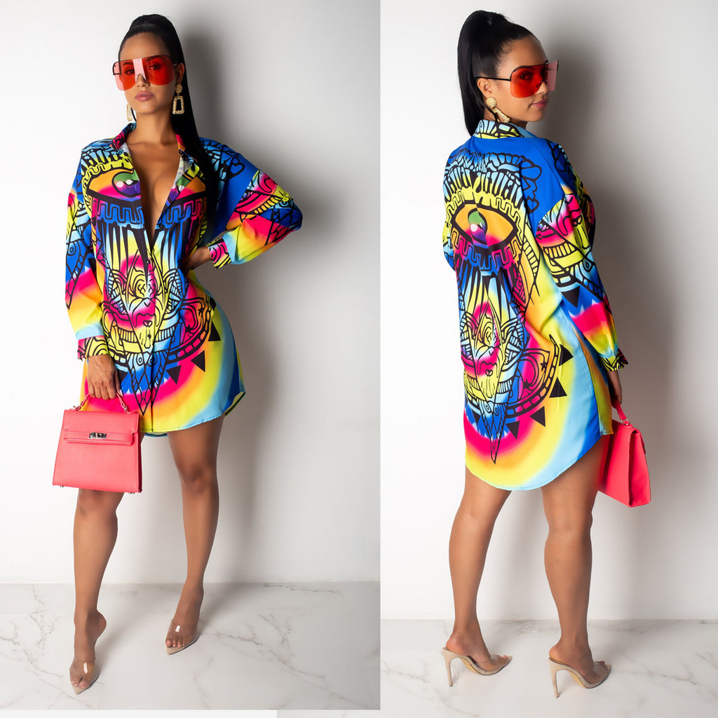 Women's Floral Long Shirt