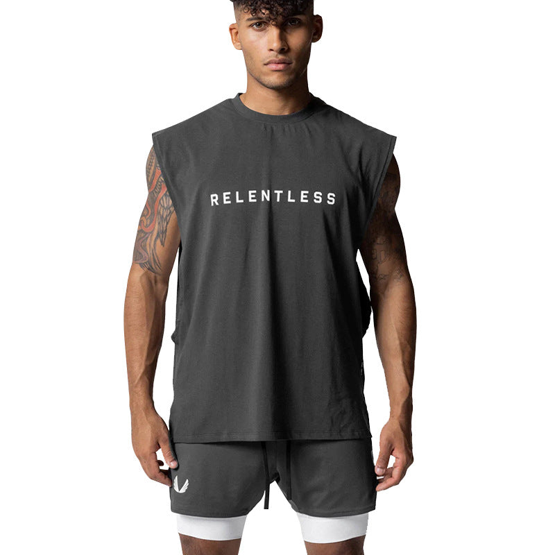 Men's Summer Sports Tank Top Loose Fit Casual Tee