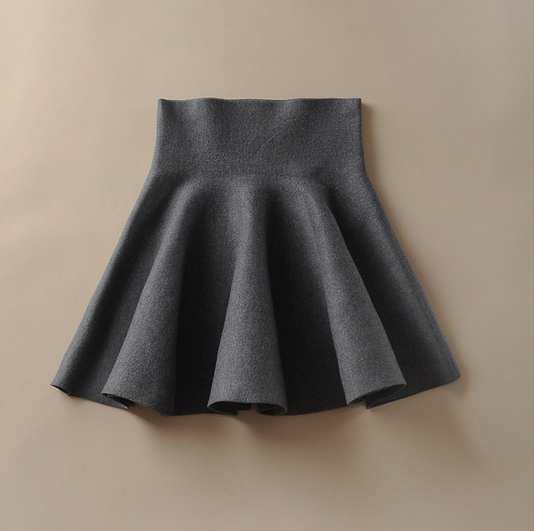 Women's Knitted Under Midi Skirt Women's Skirt Unbranded Grey One Size
