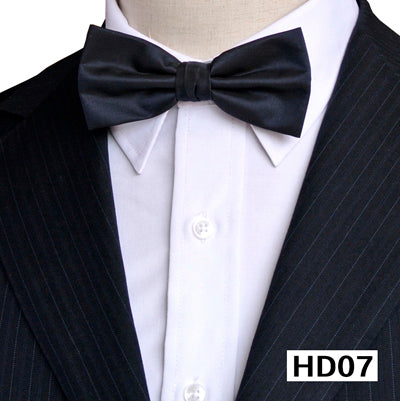 Men's Solid Color Silk Bow Tie