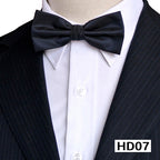Men's Solid Color Silk Bow Tie