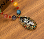 Long Sweater Necklace with Versatile Beads