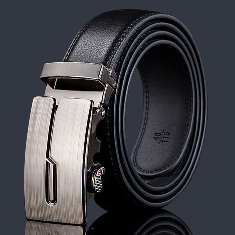 Men's Premium Leather Belt with Automatic Buckle