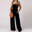 Women's Smocked Square Wide Leg Jumpsuit