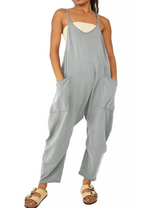 Women's Zipper Pocket Jumpsuit