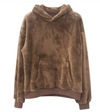 VelvetEase Hoodie Unisex Unisex Hoodie Unbranded Dark Brown M