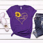 Women's Sunflower Print Casual T Shirt